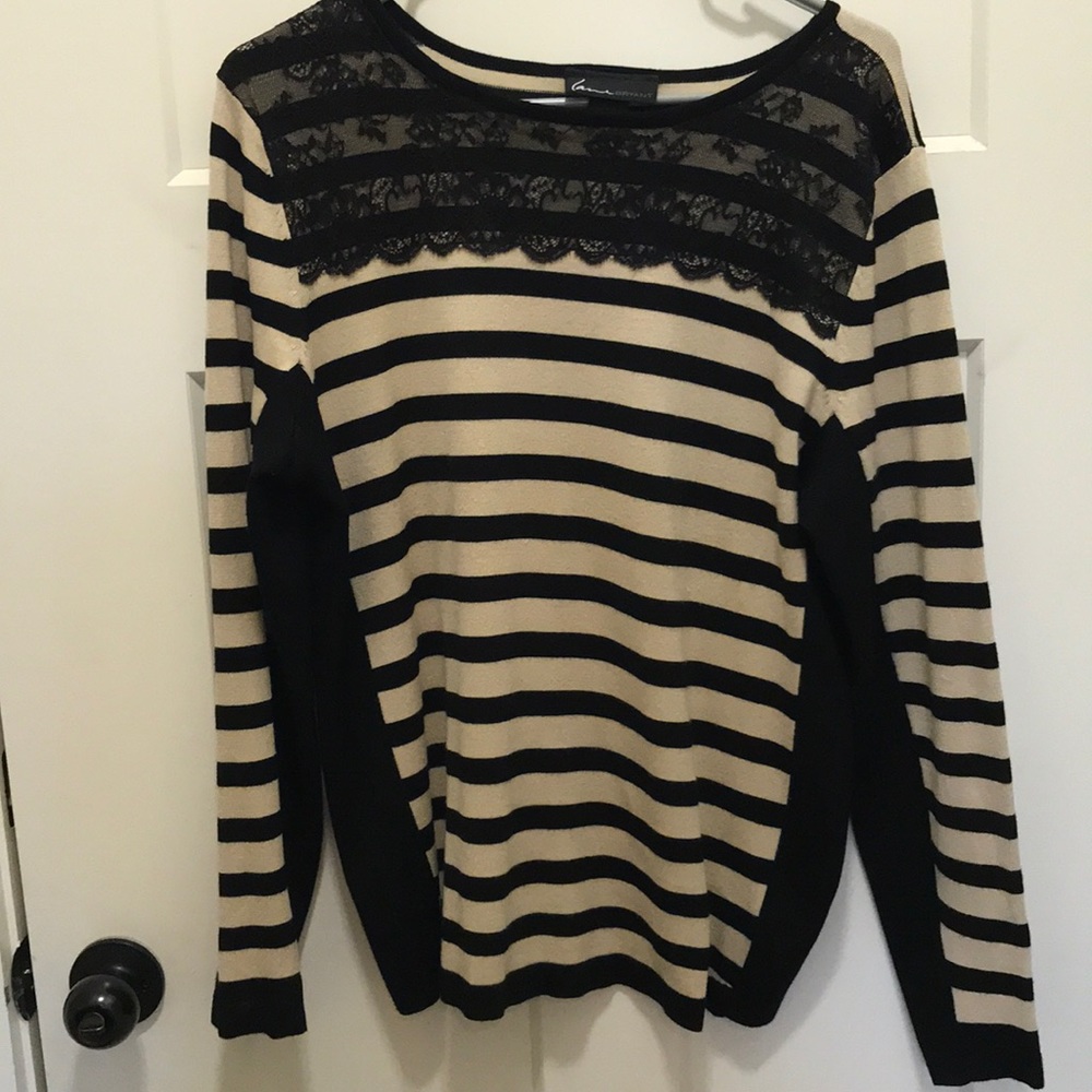 Taupe Black Sweater